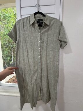 Tahari | Dresses | Tahari Grey Linen Dress | Poshmark Tahari | Dresses | Tahari Grey Linen Dress | Poshmark